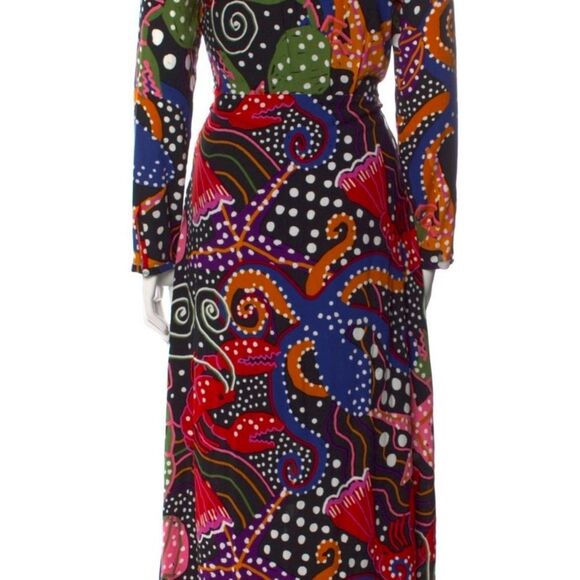 FarmRio under the sea/plunge neckline/maxi - Picture 10 of 10